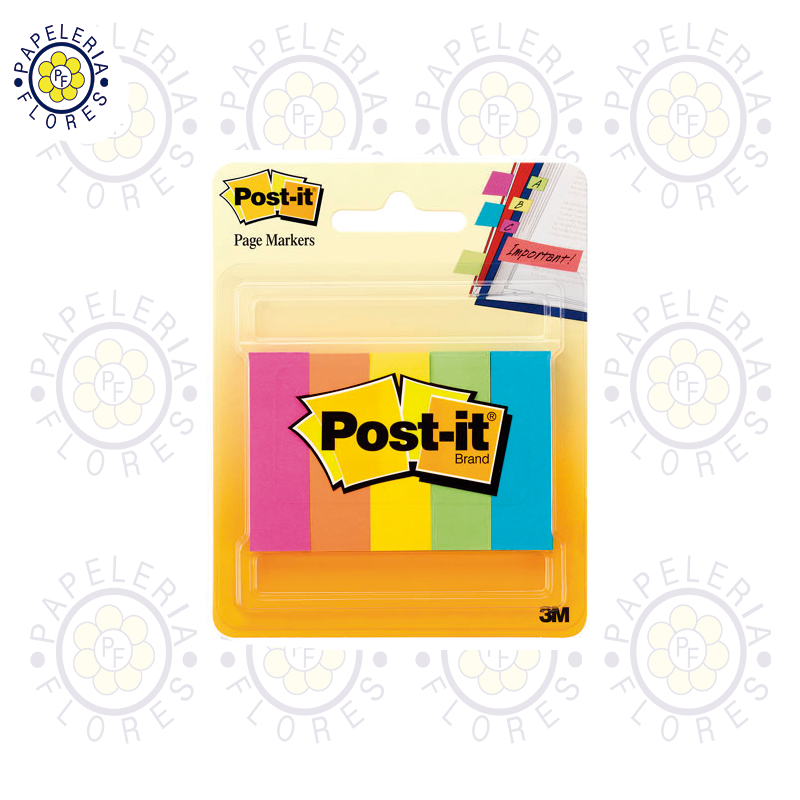 BANDERITAS POST IT DE PAPEL 5 COLORES 670-5AF