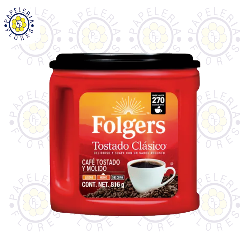 CAFÉ TOSTADO Y MOLIDO FOLGERTS CLÁSICO 816g