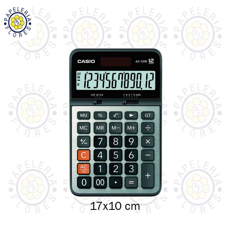 CALCULADORA CASIO DUAL 12 DIGITOS MOD. AX-120B