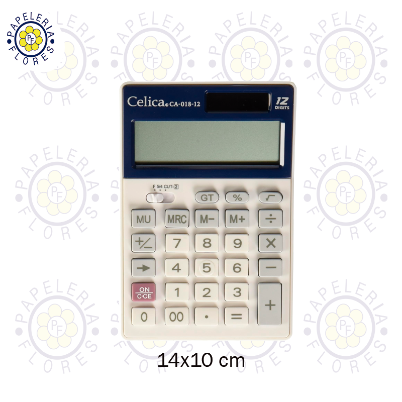 CALCULADORA CELICA DUAL 12 DIGITOS MOD. 018-12-CA