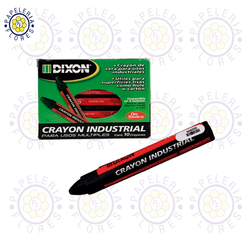 CRAYON INDUSTRIAL DIXON CAJA C/10 NEGRO